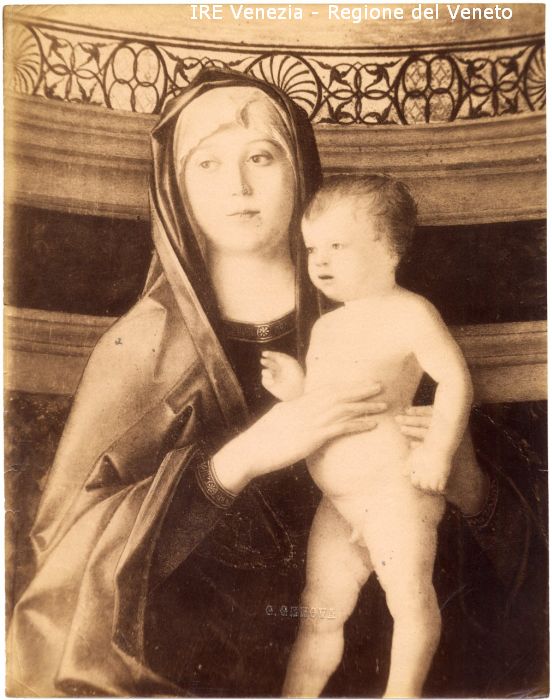 Madonna, Bambino e Santi: dettaglio / Genova, Giulio; / 1890 ( ca. ) 