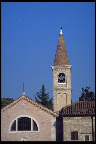 campanile di San Francesco del Deserto: torre (campanaria)  / architettura monastica francescana - Venezia (VENEZIA) 