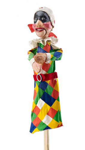 burattino/ Arlecchino/ Pastrello luigi #Bepe#/ italiana, veneta/ primi anni '80 del Novecento