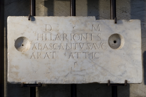 lastra funeraria / sec. I d.C. (seconda metà)