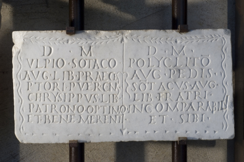 lastra funeraria / sec. II d.C. (prima metà)