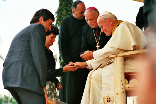 Papa Giovanni Paolo II - Col Cumano / negativo / Ceolin, Elio; / 1988/07/16