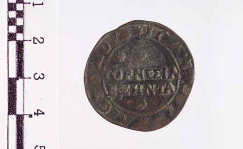 60 tornesi per Candia (serie: Italiana/Repubblica di Venezia) Giovanni Corner I 1625 d.C. - 1629 d.C. Venezia