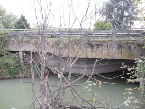 Ponte Ferrovia: ponte (demaniale)  / ambito rodigino polesano - periodo ottocentesco - CASTELNUOVO BARIANO (ROVIGO) 