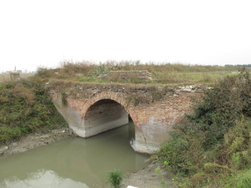 Ponte Cattanea: ponte (demaniale)  / ambito rodigino polesano - periodo ottocentesco - CASTELNUOVO BARIANO (ROVIGO) 