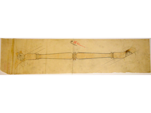 studio per colonnina / disegno / sec. XX