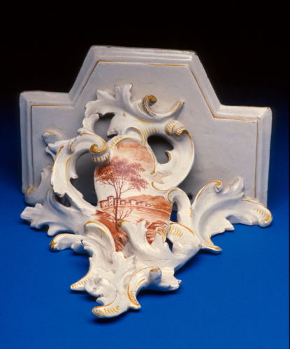 decoro a motivo paesaggistico / MENSOLA / manifattura Agostinelli/Dal Prà / XX (inizio)