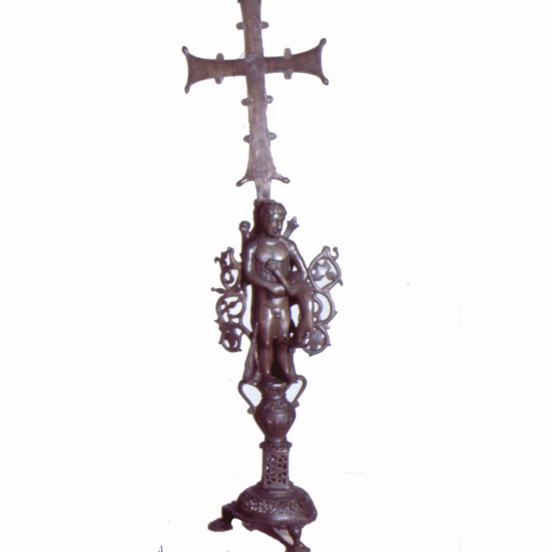 statua / Ercole con la croce / epoca medievale 